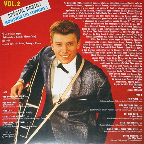 LP 25 Cm Special radio! Bonjour les copains! Vol 2 JBM 010