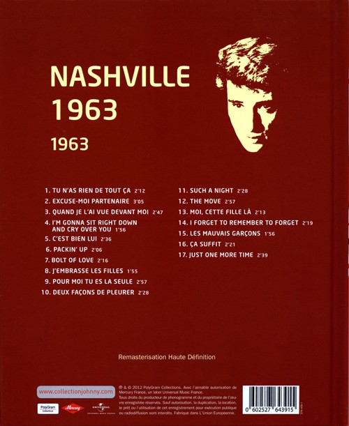 Collection Johnny Hallyday 1963 Nashville 1963 276439-1