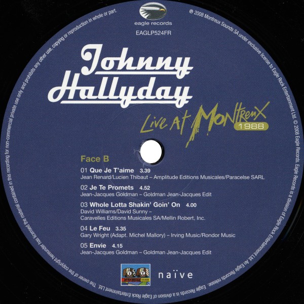 LP Live at Montreux 1988 EAGLP524FR