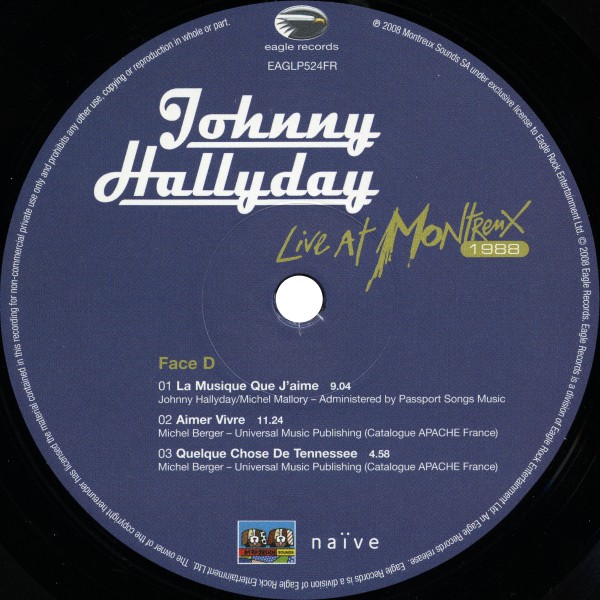 LP Live at Montreux 1988 EAGLP524FR