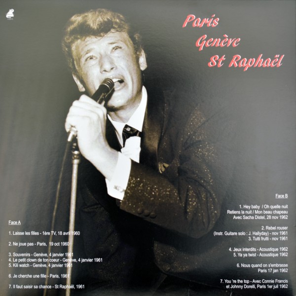 LP  Johnny The early live years 2 Paris Genve Saint-Raphal Cat Records Cat 002