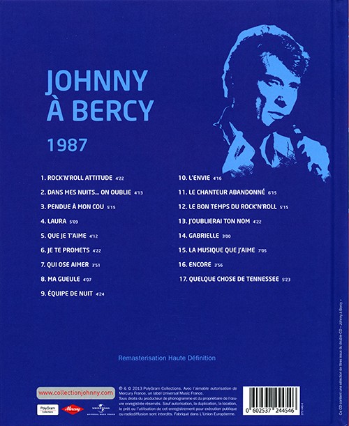 Collection Johnny Hallyday  1987 Johnny  Bercy 372 445-4