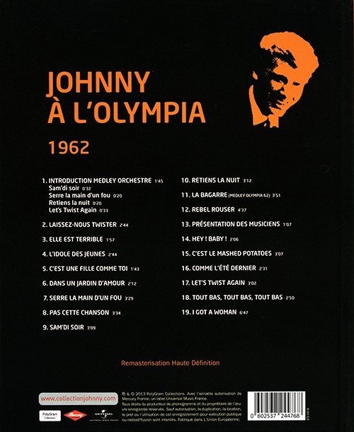 Collection Johnny Hallyday - Johnny A L'Olympia 1962 372 447-6