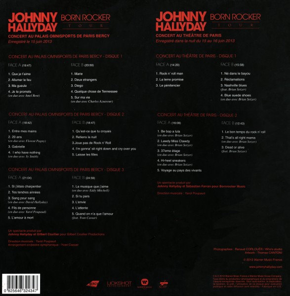 Coffret  LP Born Rocker Tour Warner 25646 32434