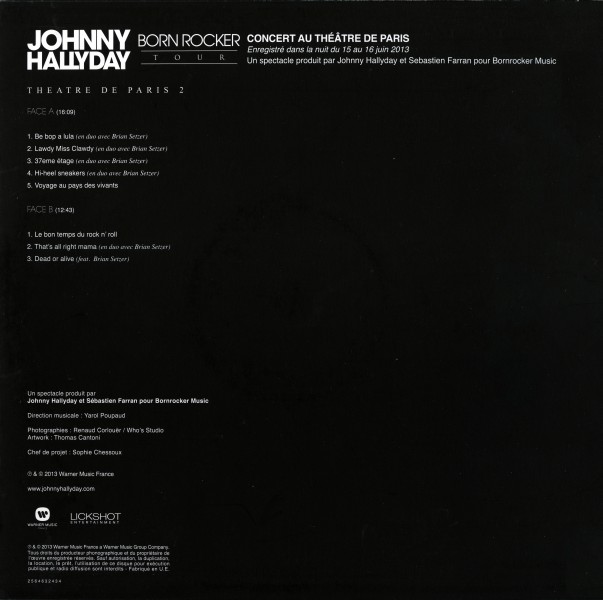 Coffret  LP Born Rocker Tour Warner 25646 32434