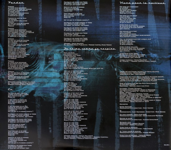 LP Back to black Sang pour sang Universal 546 625-1