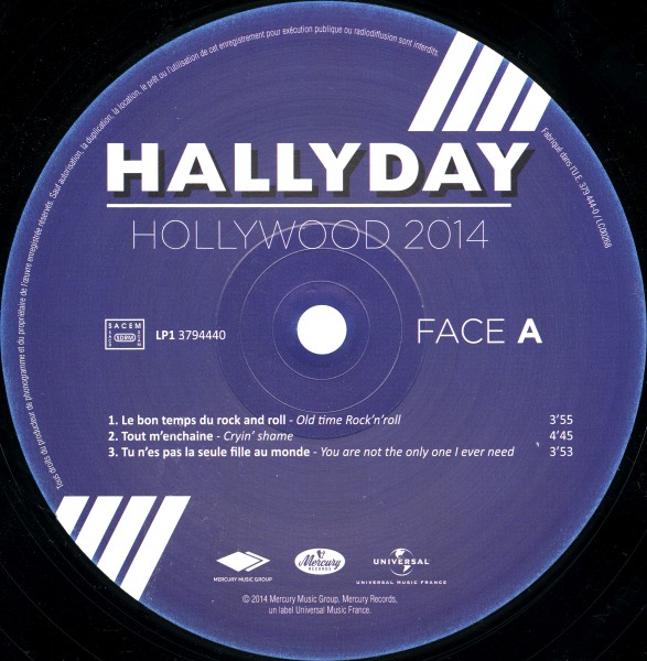 LP Back to black Hollywood 2014 Universal 379 443-9