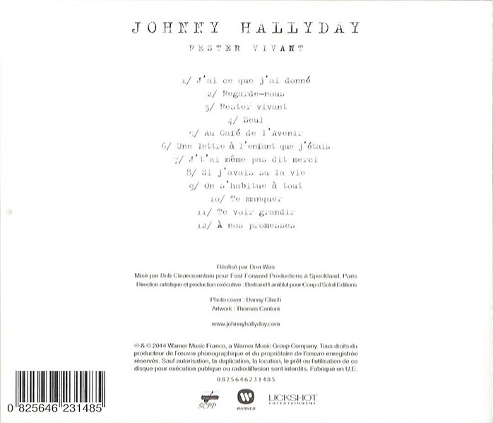 CD simple 0825646231485 Rester vivant