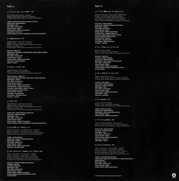 LP Rester vivant Warner 08256 46231447