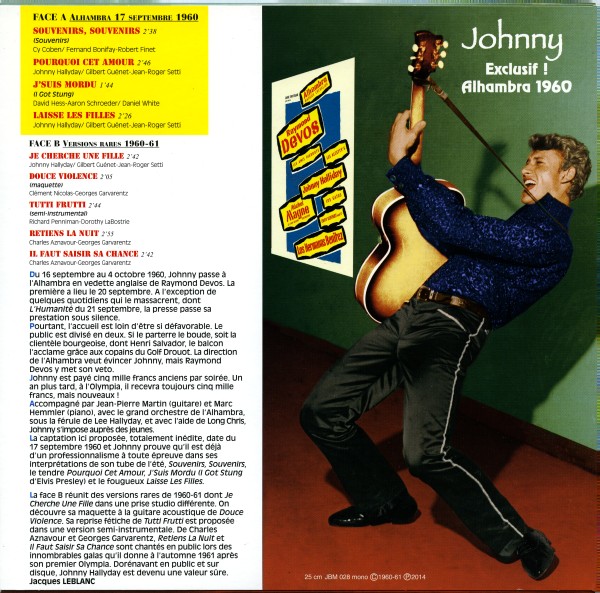 LP 25 Cm JBM 028 Alhambra 1960