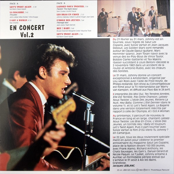 LP JBM 025 Johnny en concert Vol 2