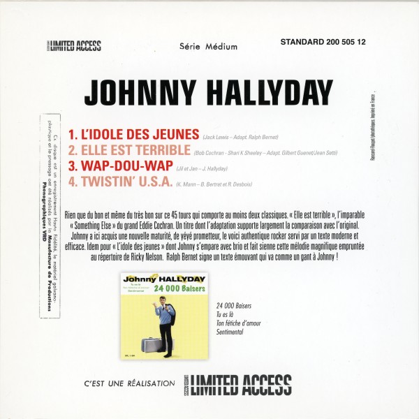 EP L'idole des jeunes Culture Factory 200 505 12