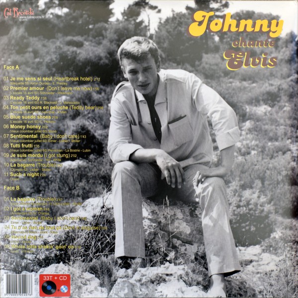 LP-CD Johnny chante Elvis Cat Records CAT 007