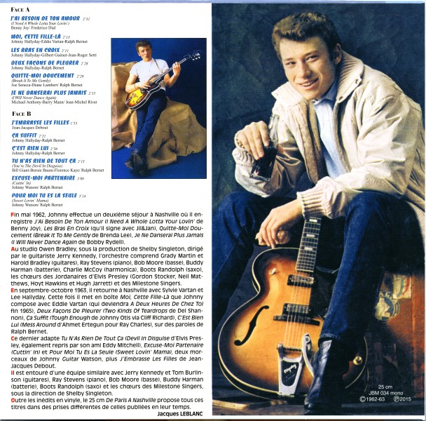 LP 25 Cm JBM De Paris  Nashville JBM 034