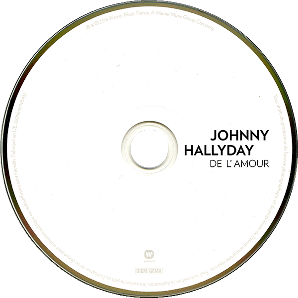 CD-DVD De l'Amour Warner 0825646005451