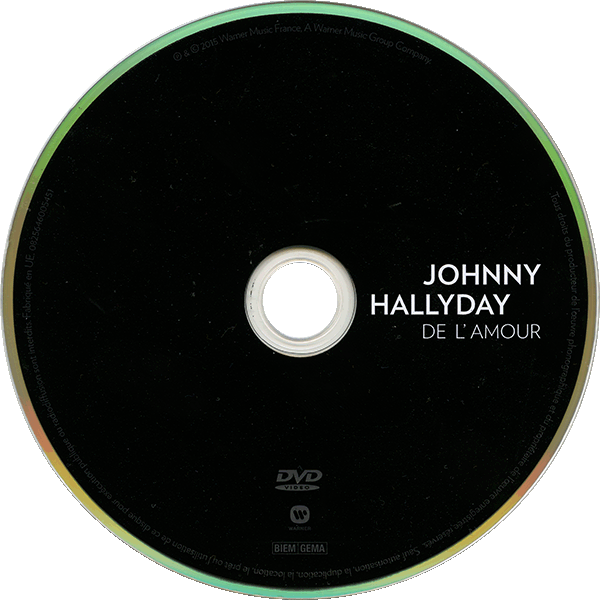 CD-DVD De l'Amour Warner 0825646005451