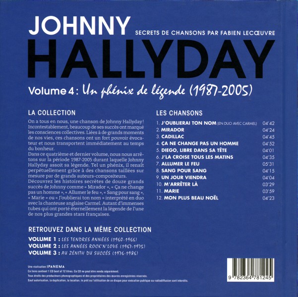 Livre-CD Universal Secrets de chansons Vol 4 Un phnix de lgende 475 386-1