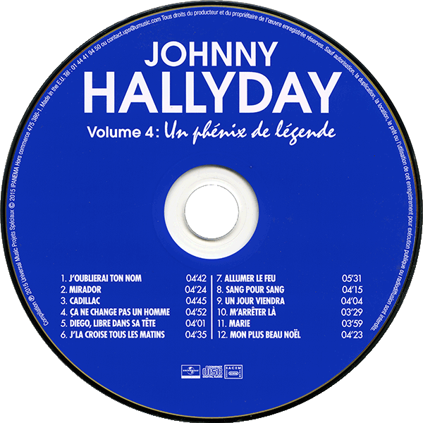 Livre-CD Universal Secrets de chansons Vol 4 Un phnix de lgende 475 386-1