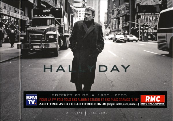 Coffret 20 CD Hallyday official 1985-2005 Universal 537 4065