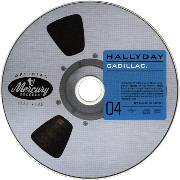 Coffret 20 CD Hallyday official 1985-2005 CD 4 Cadillac Universal 537 4069