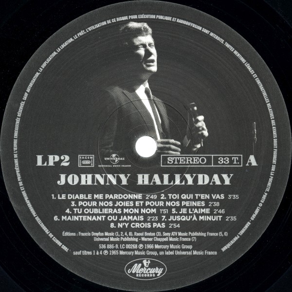 LP Back to black Universal 536 886-9 La gnration perdue 50th anniversary edition Universal 536 886-9