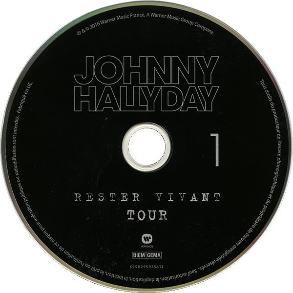 Triple CD Rester vivant tour Warner 0190295923631