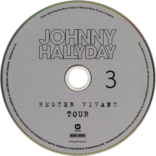 Triple CD Rester vivant tour Warner 0190295923631