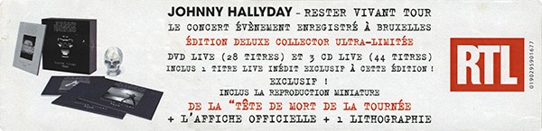 Coffret CD-DVD Rester Vivant Tour Warner 0190295923570