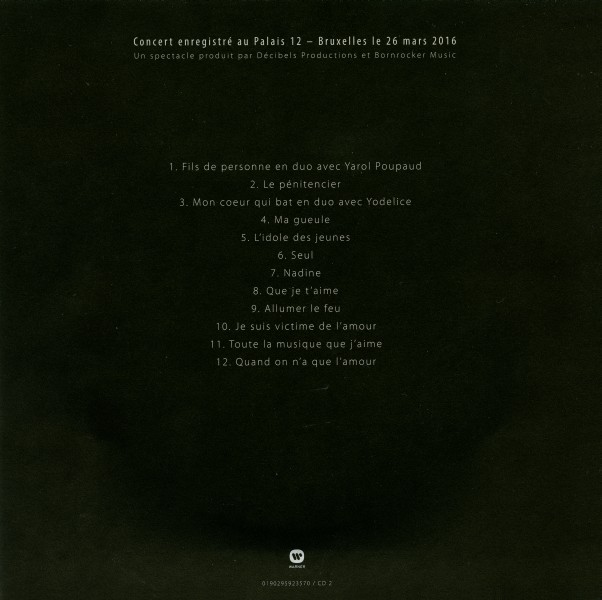 Coffret CD-DVD Rester Vivant Tour Warner 0190295923570