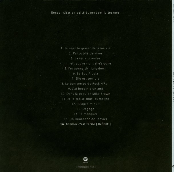 Coffret CD-DVD Rester Vivant Tour Warner 0190295923570