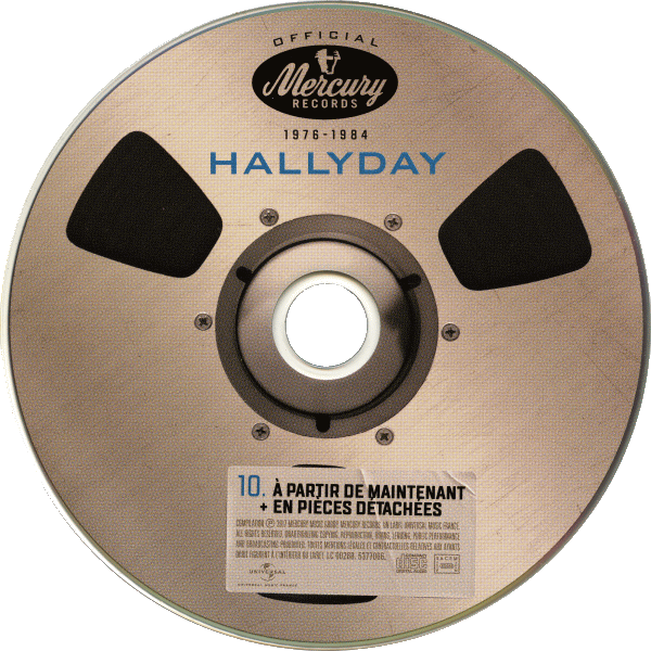 Coffret 20 CD Hallyday official 1976-1984 Universal 537 7066 CD 10 A partir de maintenant + En pices dtaches