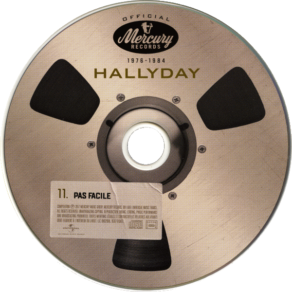 Coffret 20 CD Hallyday official 1976-1984 Universal 537 7067 CD 11 Pas facile