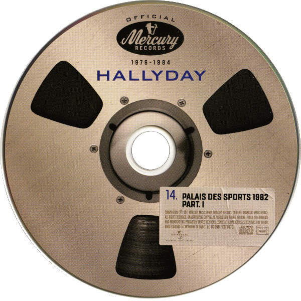 Coffret 20 CD Hallyday official 1976-1984 Universal 537 7070 CD 14 Palais des Sports 1982 Part I