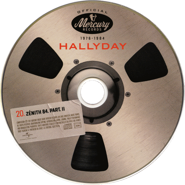 Coffret 20 CD Hallyday official 1976-1984 Universal 537 7076 CD 19 Znith 84 Part II