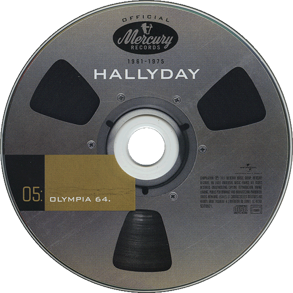 Coffret 20 CD Hallyday official 1961-1975 Universal 537 8921 CD 05 - Olympia 64