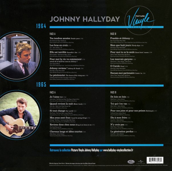 Double LP Picture Disk Picture Vinyle Collection 1964 : 1965 Universal 5378096