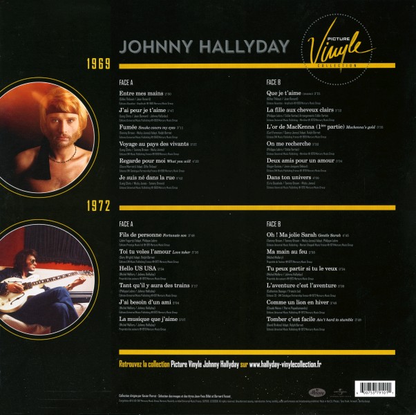 Double LP Picture Disk Picture Vinyle Collection 1969 : 1972 Universal 5379101