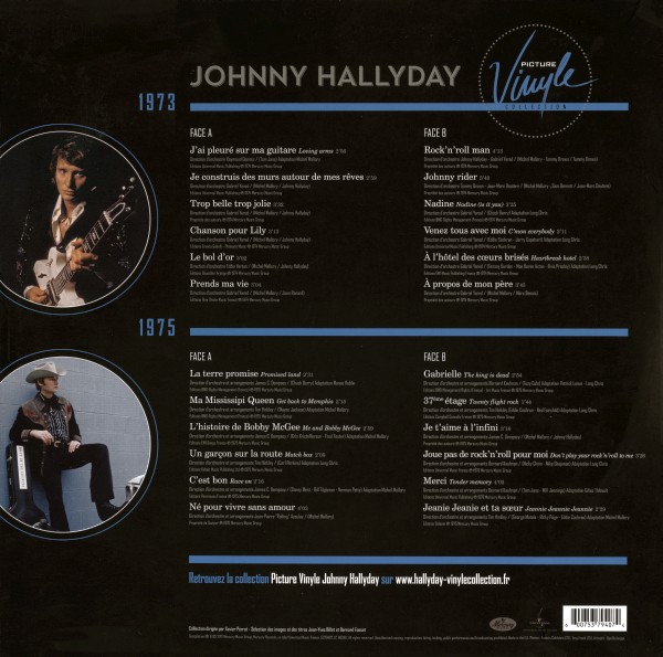 Double LP Picture Disk Picture Vinyle Collection 1973 : 1975 Universal 537940-7