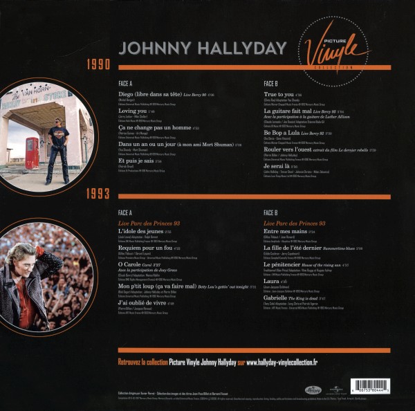 Double LP Picture Disk Picture Vinyle Collection 1990 : 1993 Universal 538044-4