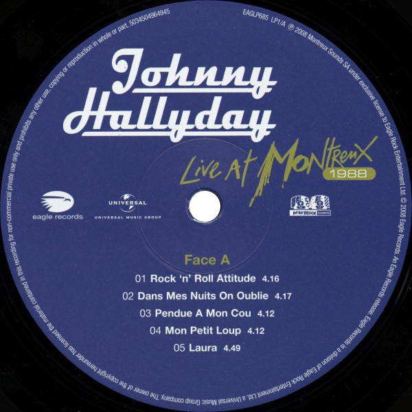 LP  Live at Montreux 1988 Universal EAGLP685