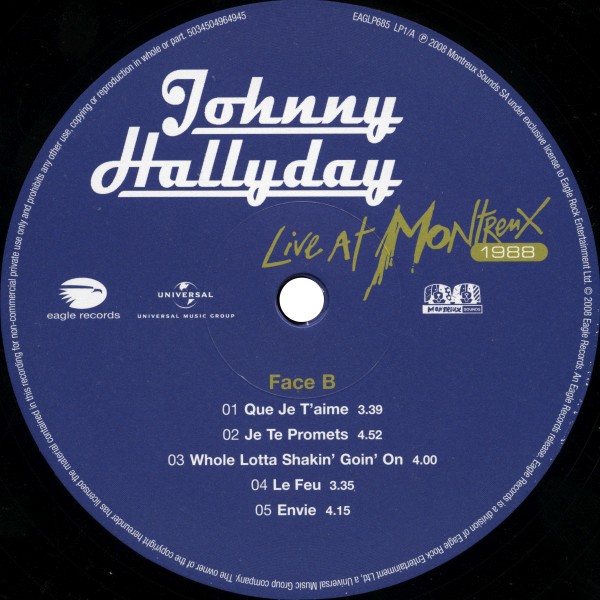 LP  Live at Montreux 1988 Universal EAGLP685