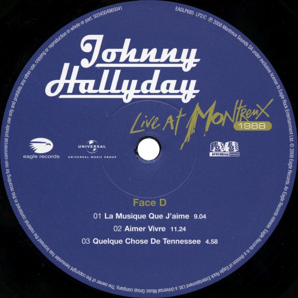 LP  Live at Montreux 1988 Universal EAGLP685