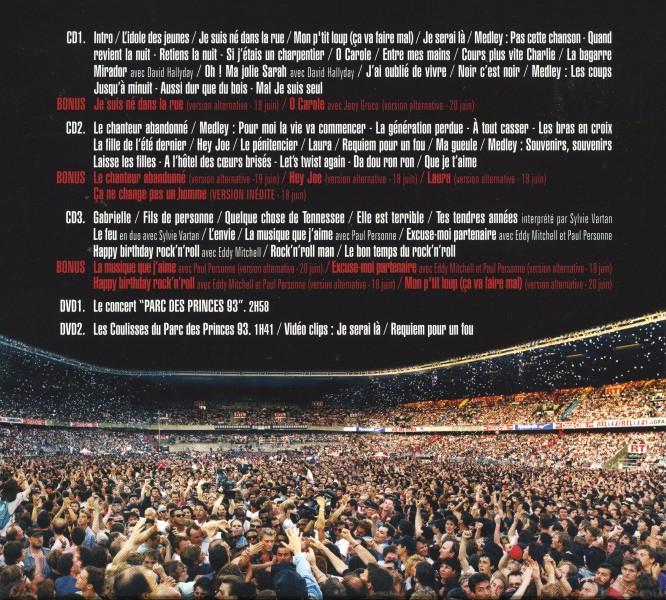 CD-DVD  Parc des Princes 1993 25 anniversaire Universal 5383073