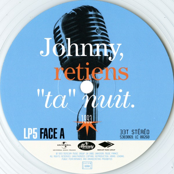 Coffret couleur 5 LP  Parc des Princes 1993 25 anniversaire Universal 5383064