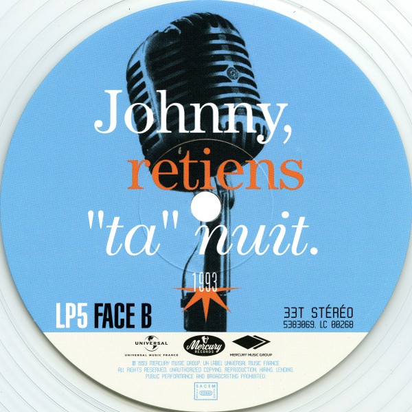 Coffret couleur 5 LP  Parc des Princes 1993 25 anniversaire Universal 5383064