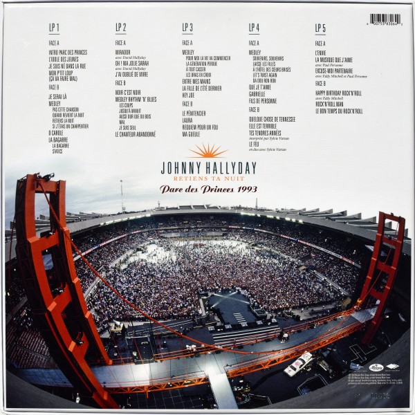 Coffret 5 LP  Parc des Princes 1993 25 anniversaire Universal 5383064