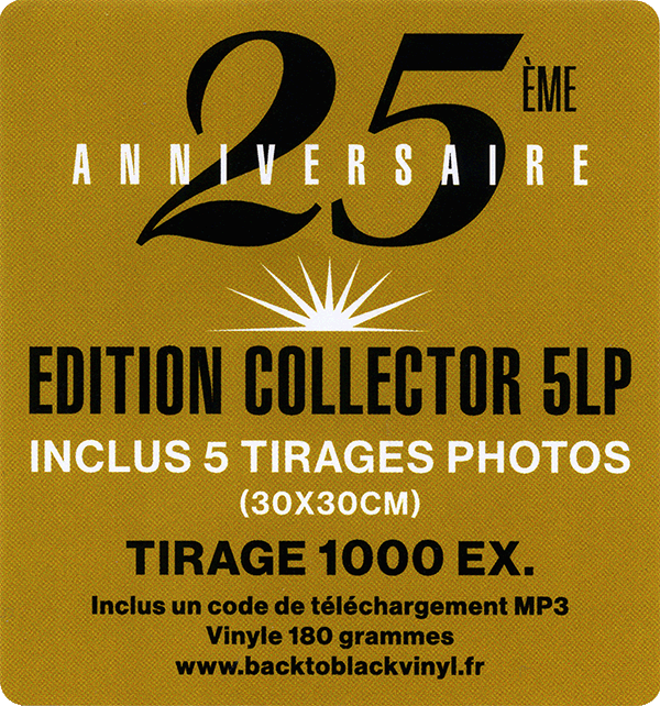 Coffret 5 LP  Parc des Princes 1993 25 anniversaire Universal 5383064