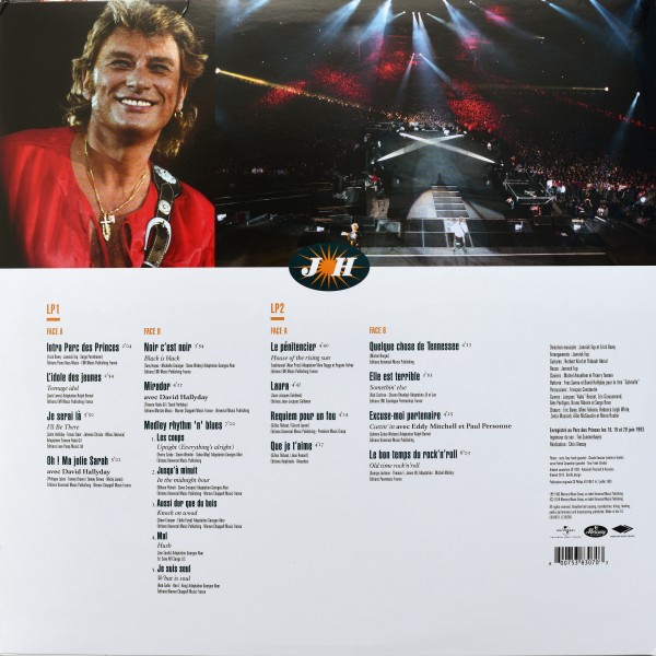 Double LP  Parc des Princes 1993 25 anniversaire Universal 5383070