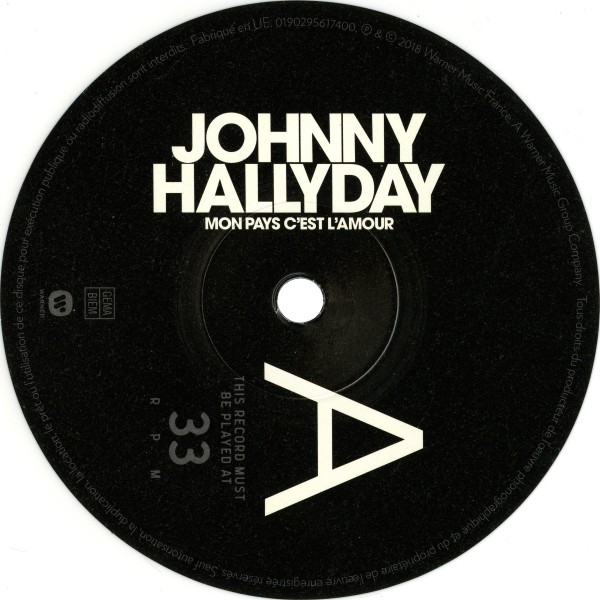 LP Collector Gatefold Mon pays c'est l'amour 0190295617400