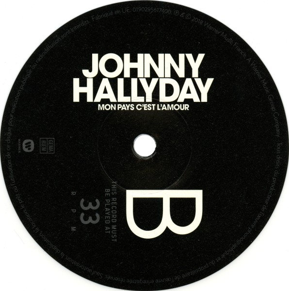 LP Collector Gatefold Mon pays c'est l'amour 0190295617400